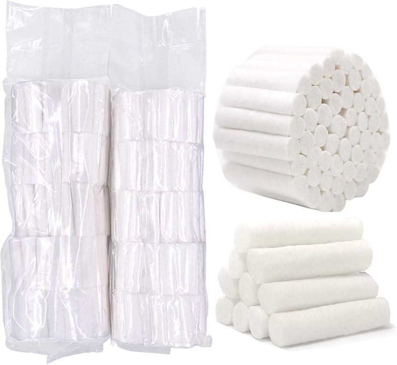 Global Care Market Dental Cotton Rolls Size #2 500pc 10x38mm Disposable Soft