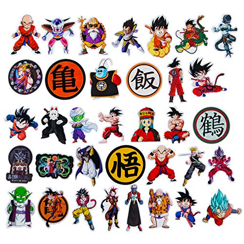 Dragon Ball Z Stickers, 200 Pack Removable Anime Stickers for Laptop
