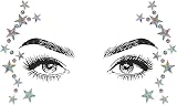 SHINEYES 6 Pcs Gemstone Face Stickers Rhinestone Temporary Tattoo Festival view 6