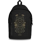 Rocksax Sleep Token Emergence Daypack Graphic Backpack with Laptop Compartment &ndash; Festival, Travel, &amp; Concert Backpack for Teens and Adults &ndash; Rock Band Collectible Bag, Black