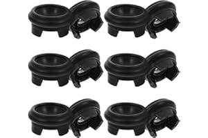 HANABASS Decorative Egg Stand Black Plastic Crystal Sphere Holder Pedestal with Beautiful Hand-carved Designs