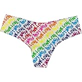 Victoria's Secret Pink No Show Thong Panty/Underwear Multicolor New