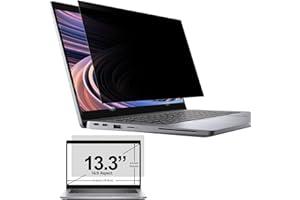 IPROKKO Laptop Privacy Screen 13.3 Inch Compatible With Hp, Dell, Acer, Lenovo, Thinkpad, Samsung, Asus, Sony, Removable 16:9 Aspect Laptop Privacy Shield, Anti Blue Light Glare 13.3 Inch Laptop Priva