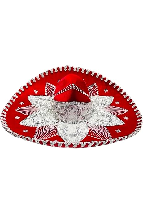 thumbnail image 2 of FESTMEX Authentc Adult Mexcan Sombrero Marach Charro Hat, Mexcan 2 of 11