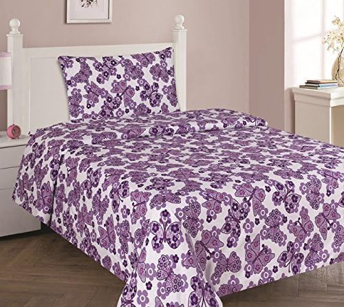 Amazon Com Wpm Butterfly Purple Bedding Set Choose From Full Twin