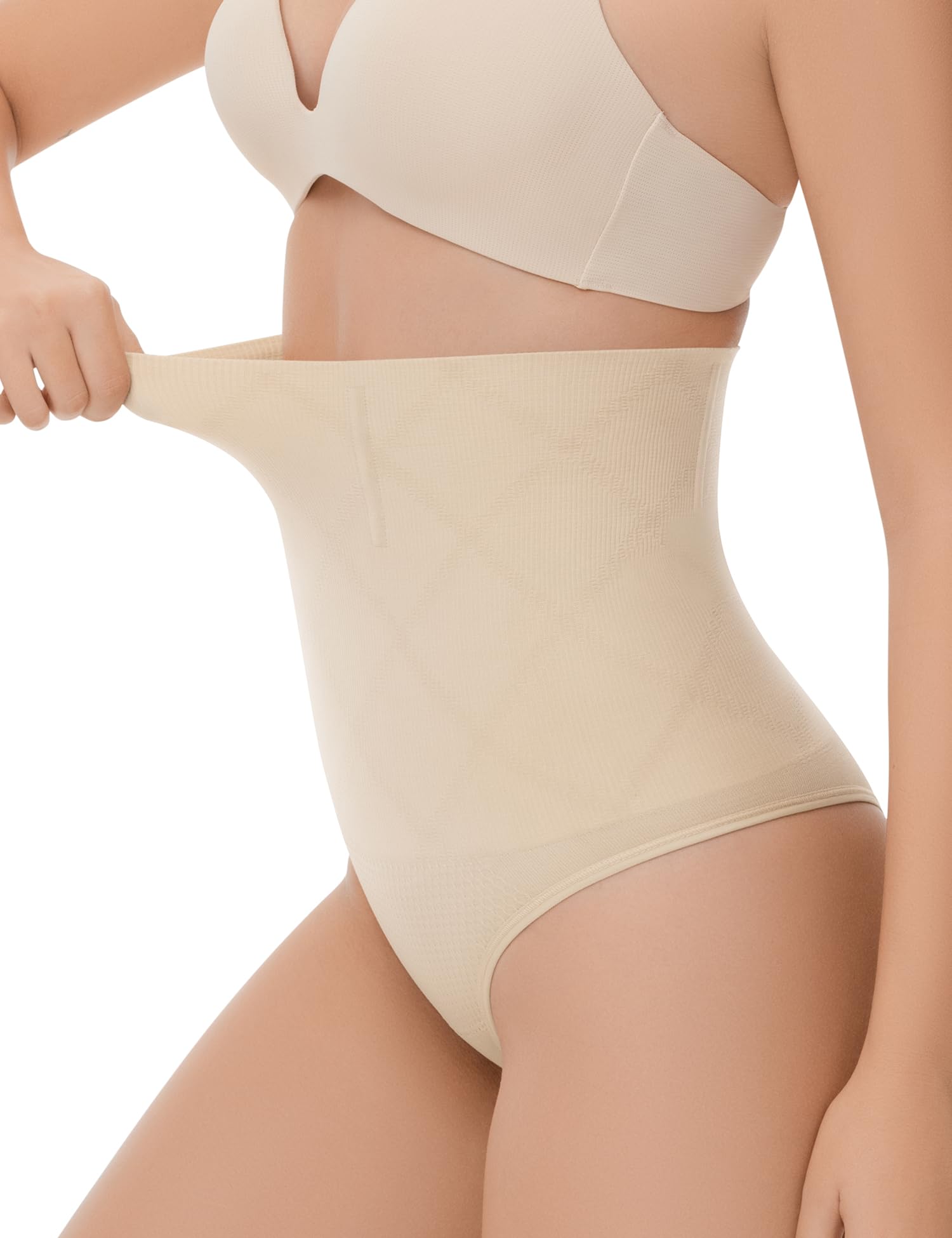 Photo 1 of **2 pak Thong Shapewear for Women Tummy Control High Waisted Body Shaper Underwear Seamless Shaping Panties