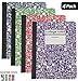 1InTheOffice Composition Notebooks College Ruled, Composition Book, College Ruled Composition Notebook, Assorted Colors 9.75 x 7.5, 4 Pack