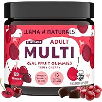 Amazon.com: Llama Naturals 真正水果軟糖維生素成人|無添加甘蔗|全 ...