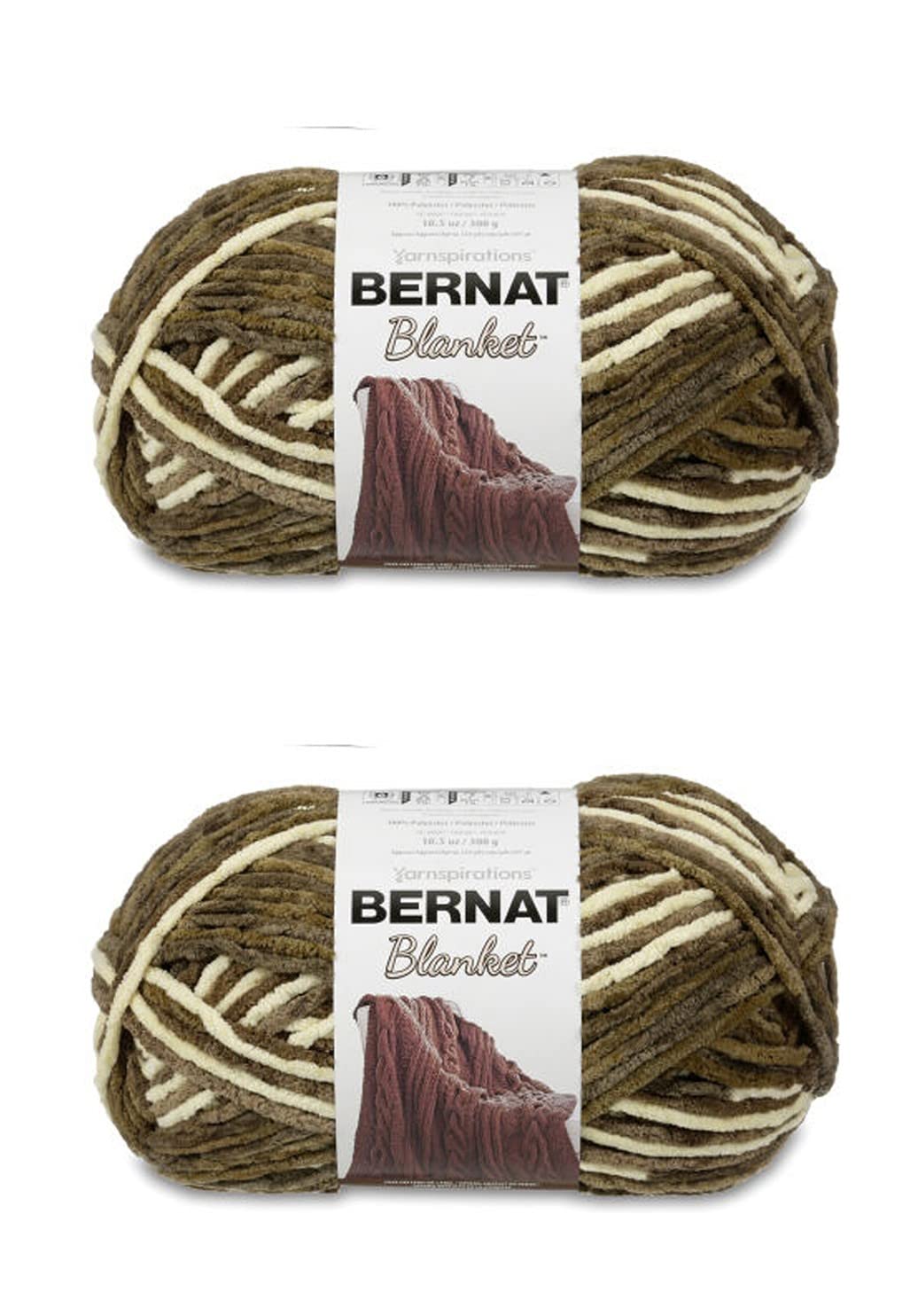 Photo 1 of Bernat Blanket Gathering Moss Yarn - 2 Pack of 300g/10.5oz - Polyester - 6 Super Bulky - 220 Yards - Knitting/Crochet