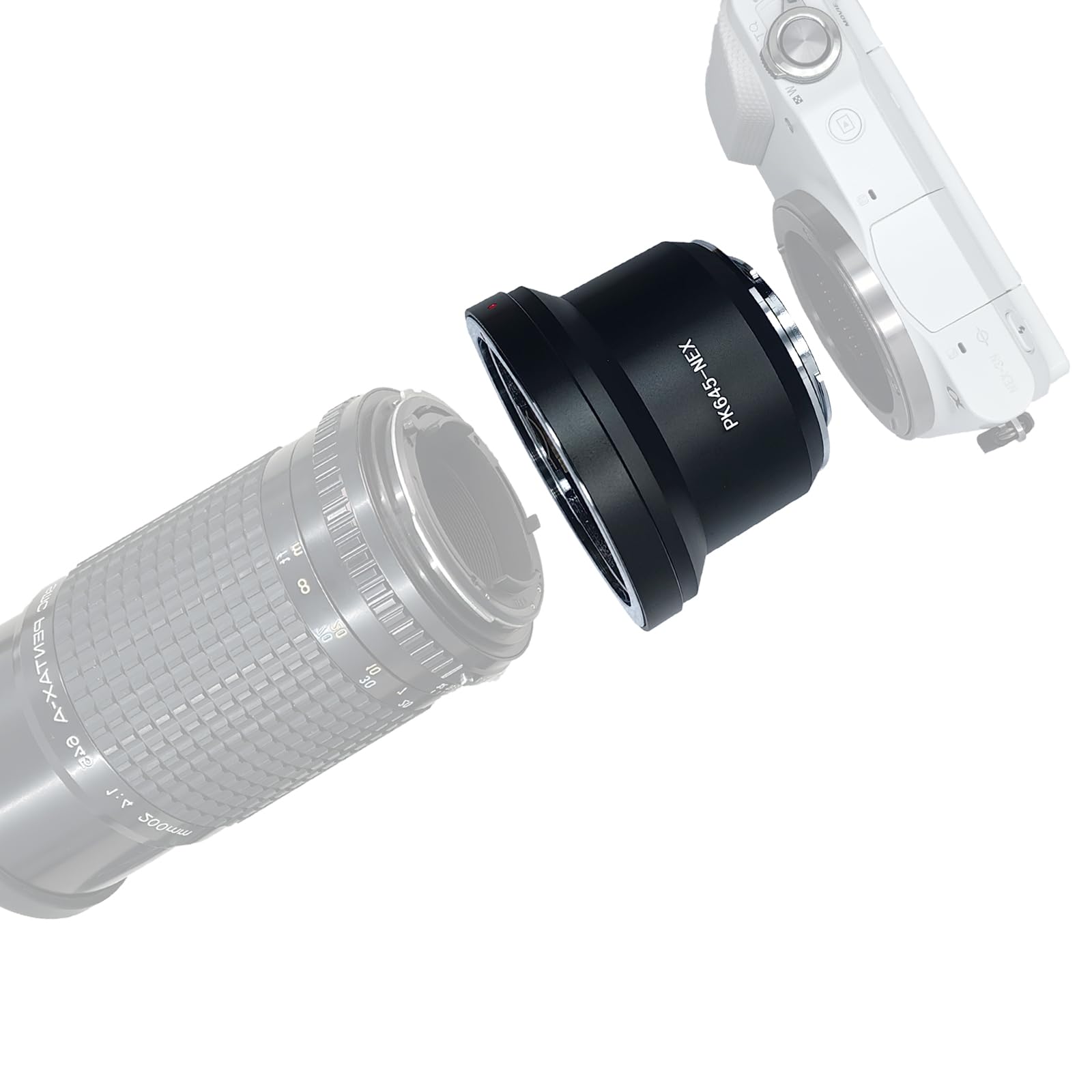 PK645 to NEX adapter Compatible with for Pentax 645 (P645) Mount SLR Lens & for E Mount Camera Body,Fits for Alpha A6000 A6300 A6500 A7 A5000 A5100 α7, α7R, α7S, α7 II, α7R II et