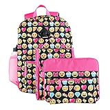 Kids Emoji 6 Piece Backpack & School Accessories Set