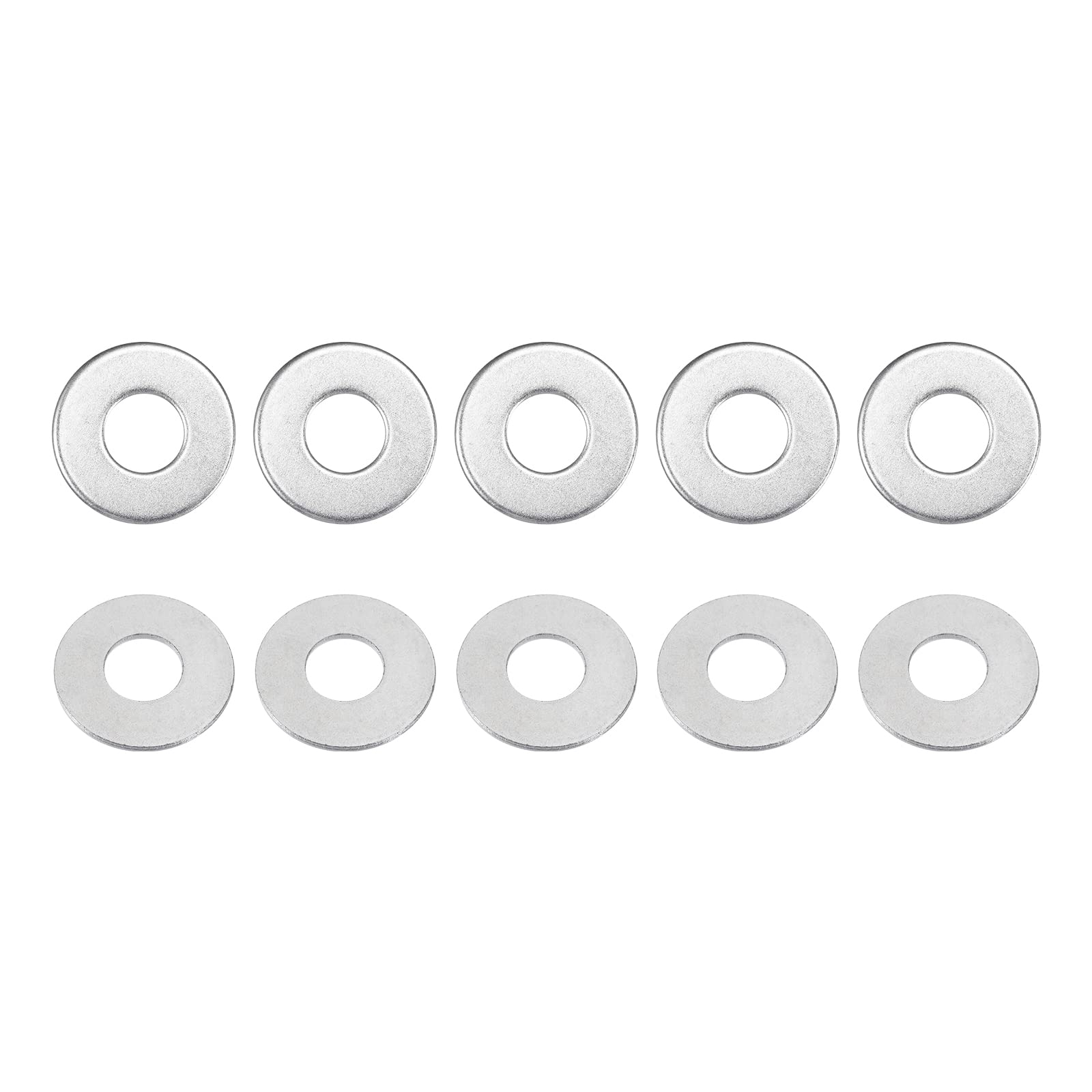 DTGN 12mmx30mmx1.8mm(IDxODxT) Carbon Steel Flat Washers - 25Pack - Good for Industrial Machinery - Flat Ring Gaskets - Silver Tone