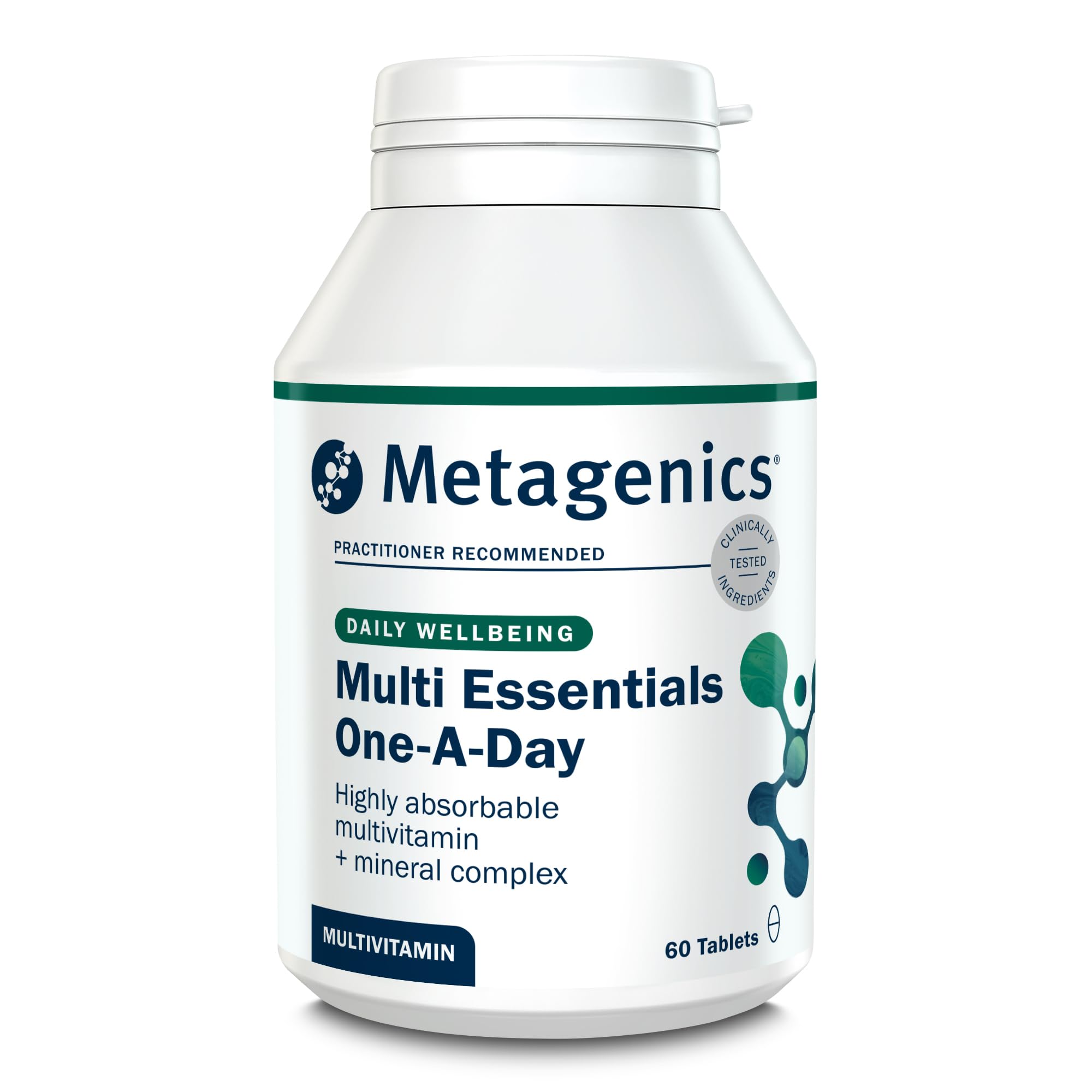 Metagenics - Multi Essentials One A Day Multivitamin - 26 Vitamins & Minerals - Vegetarian and Vegan - 60 Tablets