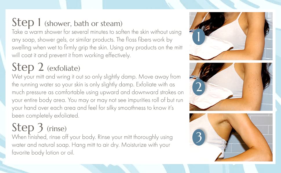 MicrodermaMitt ULTRA Best Deep Body Exfoliator Kese Glove Keratosis