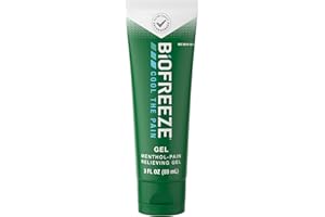 Biofreeze Pain Relief Gel, Arthritis Pain Reliver, Knee & Lower Back Pain Relief, Sore Muscle Relief, Neck Pain Relief, Pharmacist Recommended, FSA Eligible, 3 FL OZ Biofreeze Menthol Gel
