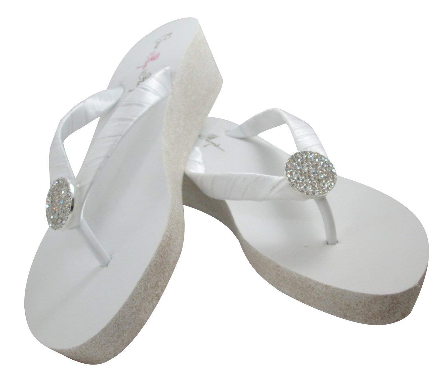 flip flop wedge silver