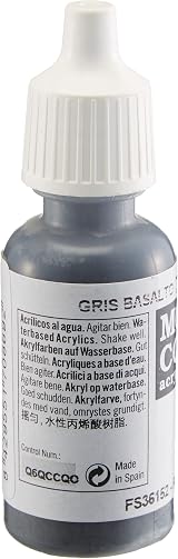Vallejo Model Color Basalt Grey 17 ml Acrylic Paint Eyedropper Bottle view 2