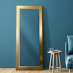Renditions Gallery Full Length Mirror Shiny Gold