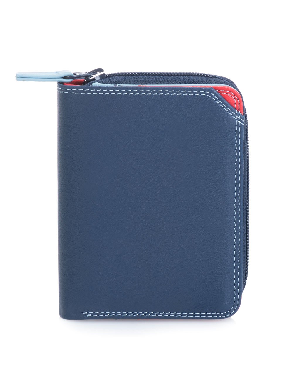Leather women's Wallet MYWALIT - Small Zip Wallet -226-127 Royal