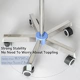 Morimoe IV Drip Stand Stainless Steel Adjustable Height 200cm 4 Hooks view 4