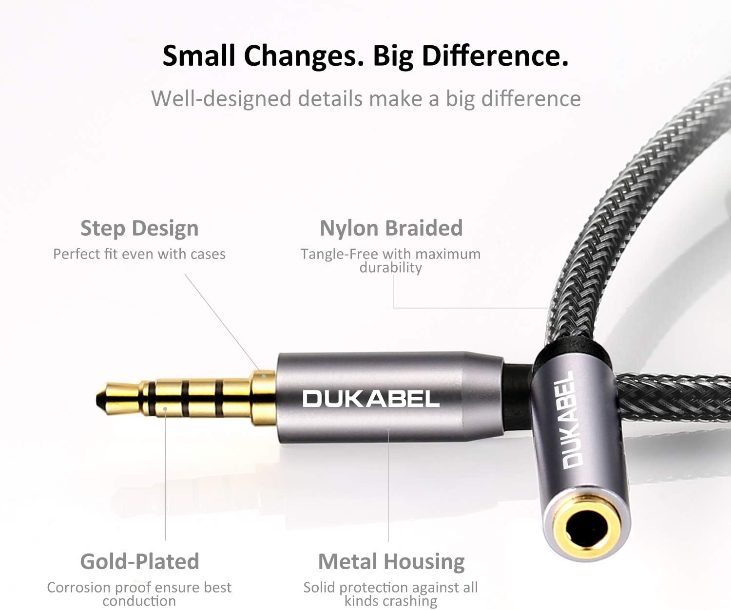 Dukabel 3.5mm Audio Mic Extension Cabel - Image 4