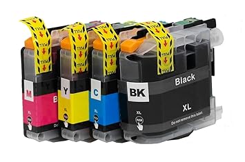 OBV Sparset 4X kompatible Tintenpatronen ersetzt Brother LC223 (Schwarz Cyan Magenta Gelb) für Brother DCP-J4120DW DCP-J562DW