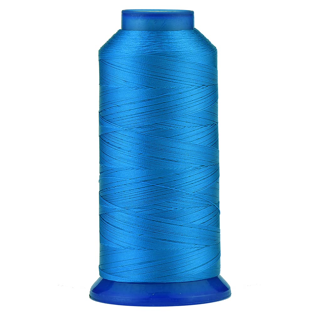 Selric [1500Yards/130g/21 Colors Available] UV resistant High Strength Polyester Thread #69 T70 Size 210D/3 for Upholstery, Outdoor Market, Drapery, Beading, Purses, Leather (Blue)