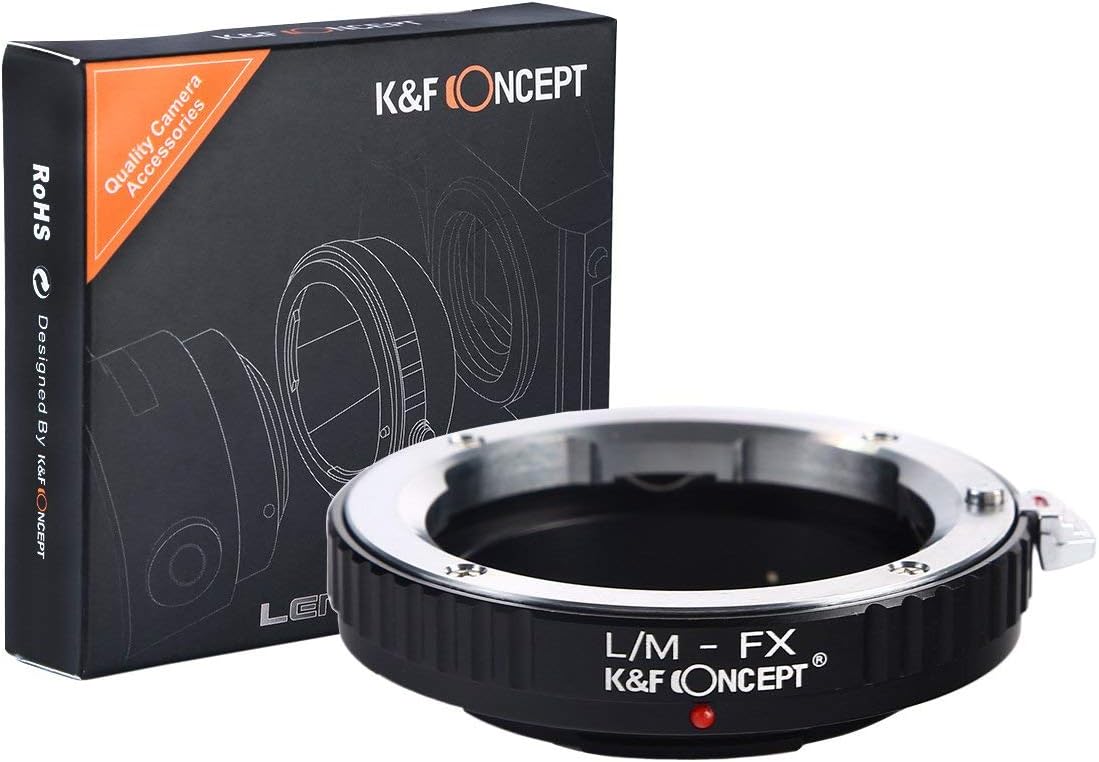 K&F CONCEPT Lens Mount Adapter Compatible With Leica M LM Mount Lens to Fujifilm Fuji X-Series X FX Mount Mirrorless Camera Body