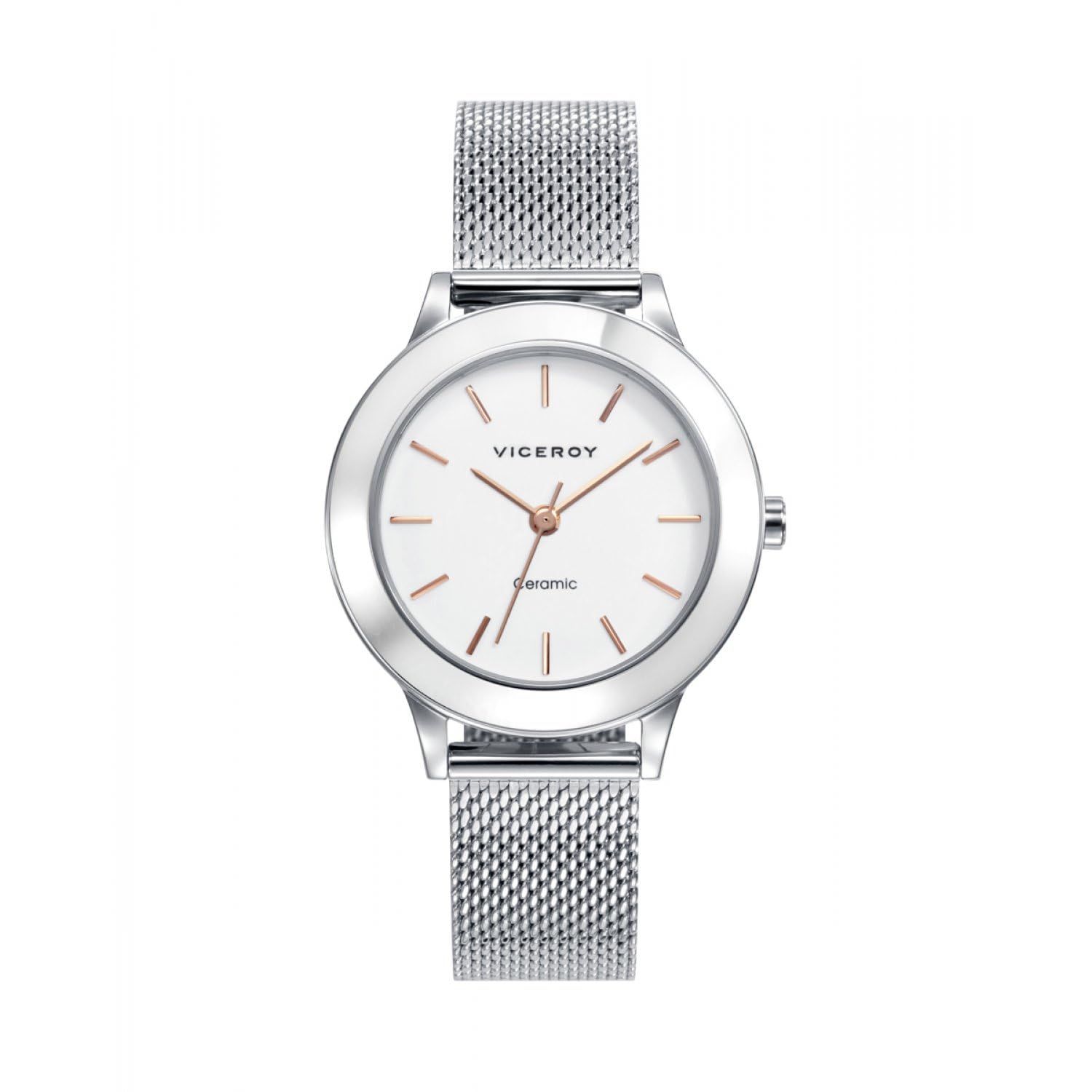 Reloj Viceroy 471182-07 Cerámica Mujer Blanco Acero