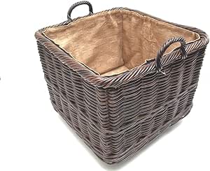 Cesta con ruedas, Cesta para leña, Cesta para flores, patata cesta de