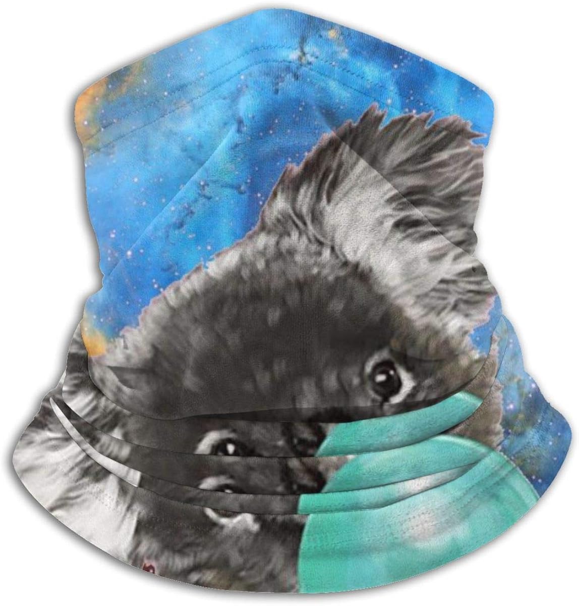 Bufanda polar calentador de cuello juguetón koala oso con burbuja de