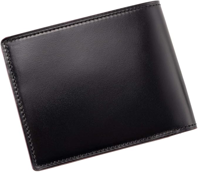 Amazon キプリス 二つ折り財布 小銭入れ付き札入 オイルシェルコードバン ヴァケッタレザー 5462 ﾌﾞﾗｯｸ Cypris キプリス 財布