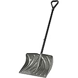 Suncast 20" Combination Snow Shovel/Pusher, Grey/Black