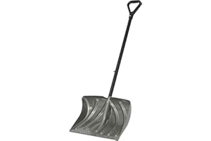 Suncast 20" Combination Snow Shovel/Pusher, Grey/Black