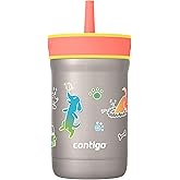 Contigo Leighton Straw Tumbler, 12 oz, Pineapple (Dogs)