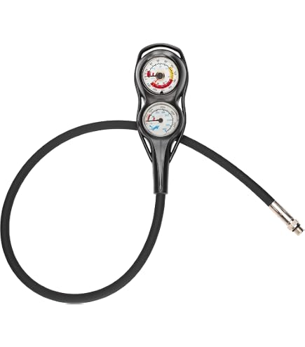 Console Plongée Cressi PD2 – Manomètre 300 Bar + Profondimètre Analogique, Blanc, Conçu Pour La Durabilité - 11