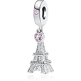 GMXLin Vacation Love to Travel Charms for Bracelets Holiday Paris Eiffel Tower Charm for Mom SIster Best Friend