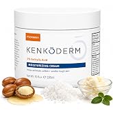 Kenkoderm Psoriasis Cream - Natural Moisturizing Face &amp; Body Lotion with 2 Percent Salicylic Acid - Renewing Topical Formula for Dry &amp; Sensitive Skin, Fragrance &amp; Color Free, 10 oz., 1 Jar