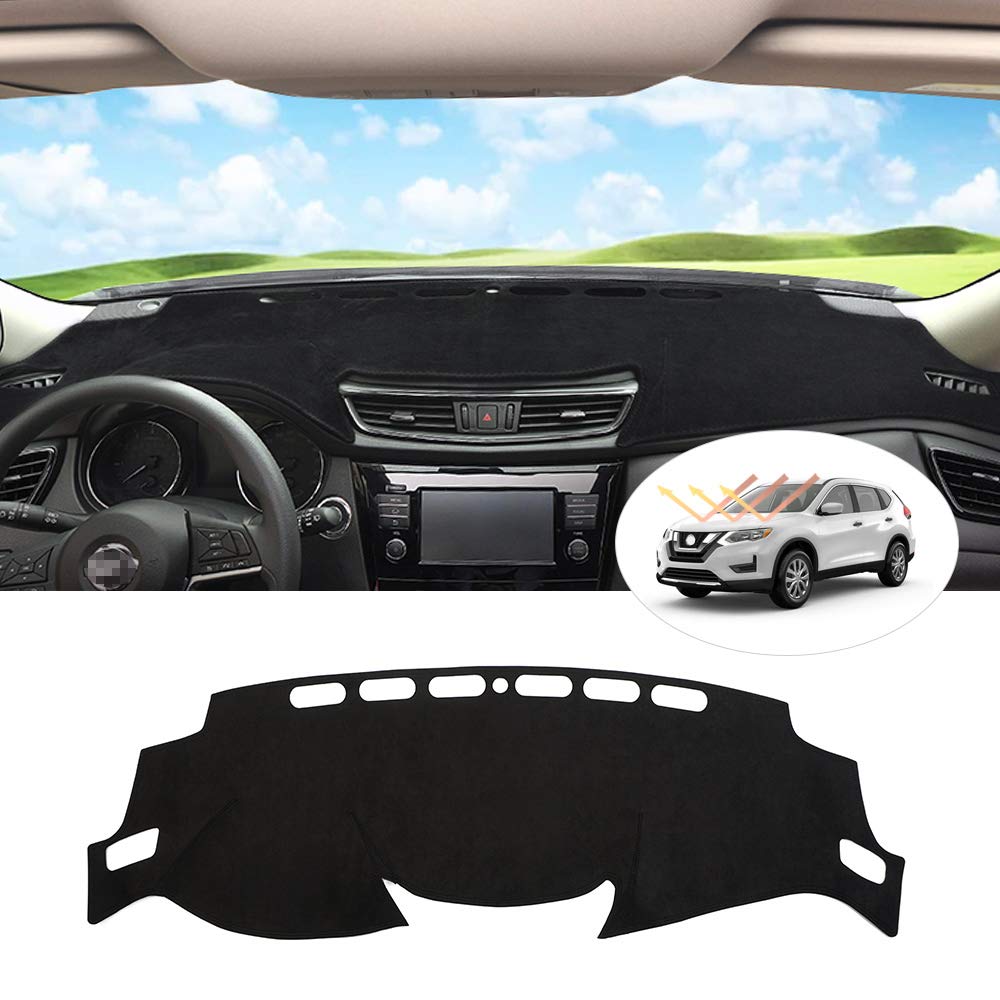 Photo 1 of Cartist Dashboard Cover Mat for 2014-2018 2019 2020 Nissan Rogue Accessories Dash Cover Suede Dash Mat Sunshade Glare UV Rays Protector