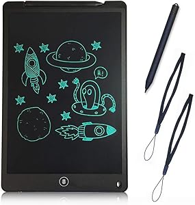 LCD Writing Tablet 12 Inch Handwritten Pen Intelligent Paper, Suitable for Family, School, Office, Children and Adults Writing Board, Lock Erase Button,Electronic Writing Doodle Pad Digital Drawing