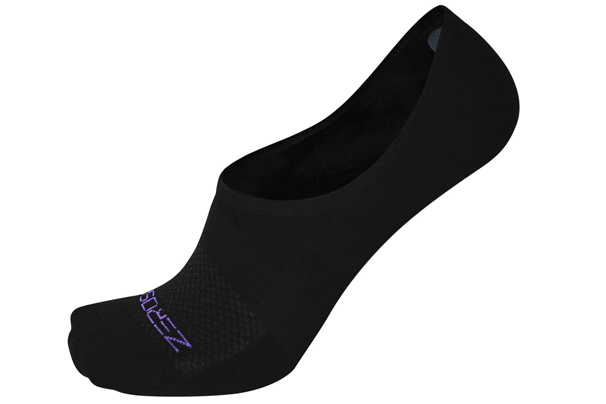 Photo 1 of ZeroSock Bamboo Viscose Wraith Ankle Socks With Mesh Ventilation with Anti-Slip Gel Heel Grip (4 Pairs Per Box)