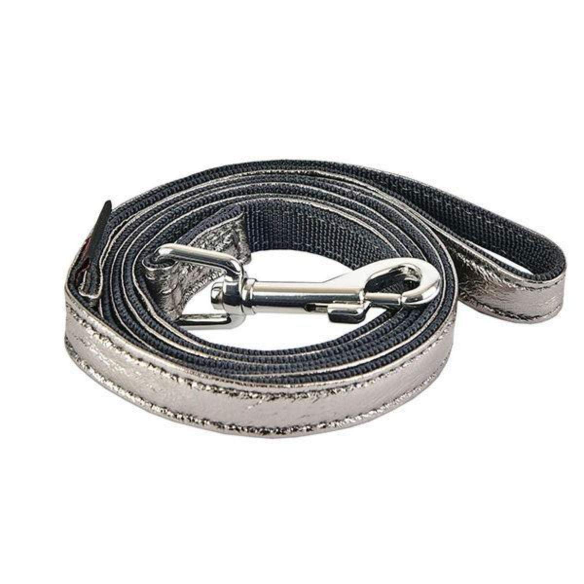 Puppia PASD-AL1659-SI-L Evon Lead Dog Lead, L, Silver