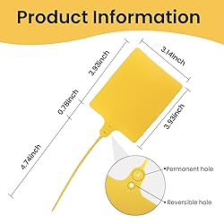 TidyTie Cable Marker Tie Tags, 104Pcs Self-Locking