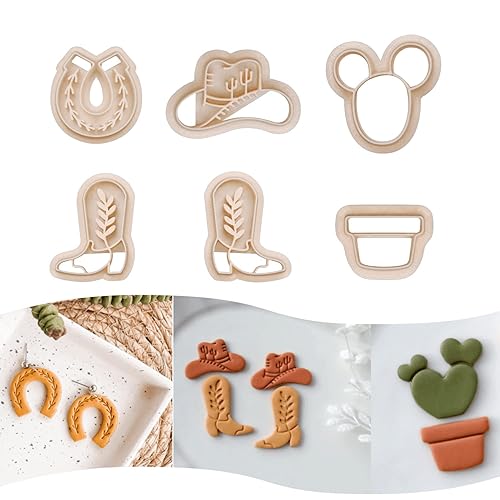Western Polymer Clay Cutters Set for Earrings, Pcs Clay Earring