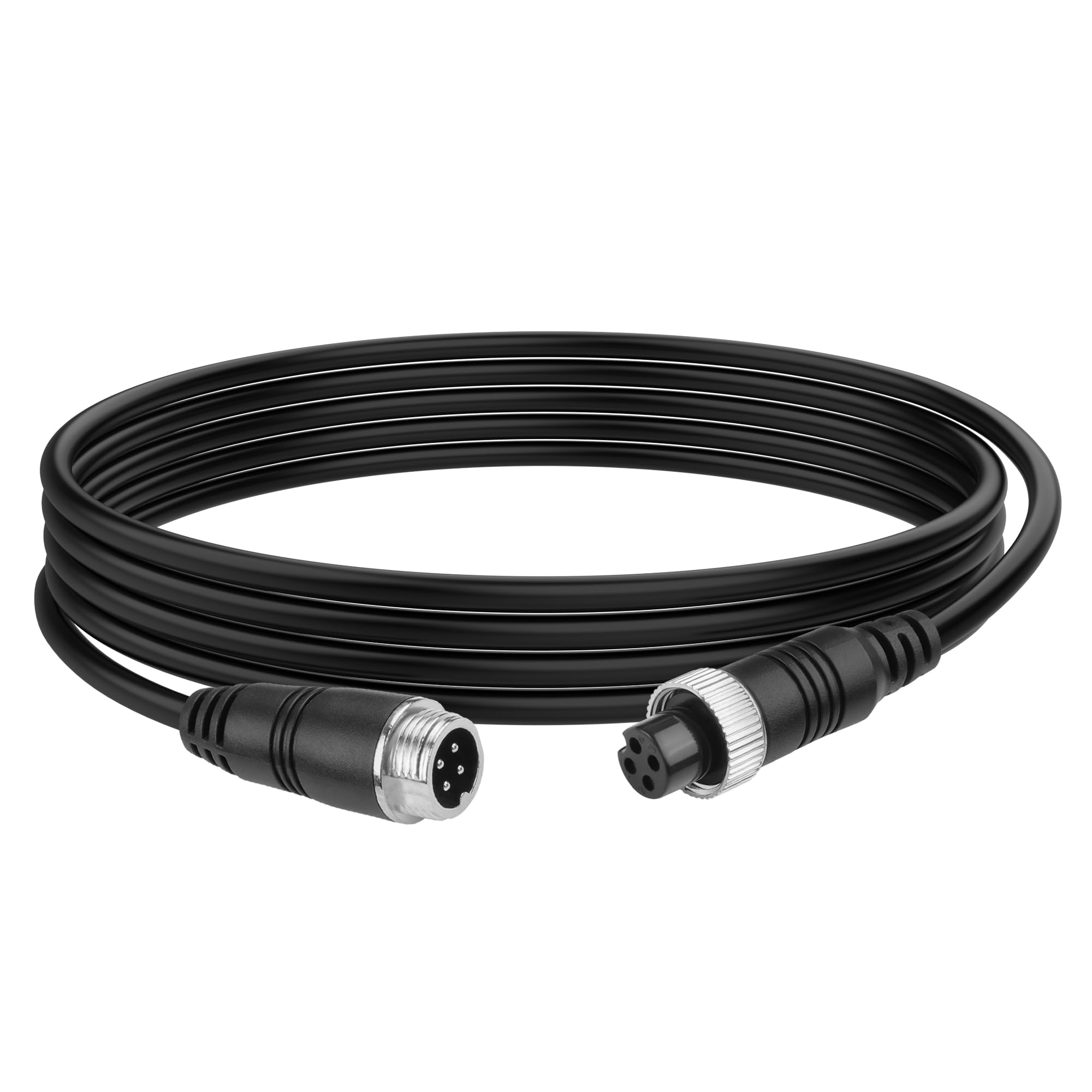 Photo 1 of YACSEJAO Car Video 4-Pin Aviation Extension Cable M12 4Pin Backup Camera Extension Cable for CCTV Rearview Camera Truck Trailer Camper Bus Vehicle Backup Monitor System (2M/6.6FT)