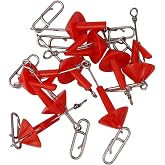 Wrenmor Breakaway Style Shields Fishing Bait Release Clips 10 Pcs Quick Release PE And Stainless Steel Clamp For Cod Bass Beach Rig