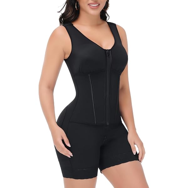 Corset Body Gainant Colombien Pour Femme - Contrôle Ventre, Remonte-Fesses - Post-Chirurgie & Post-Partum - Taille S