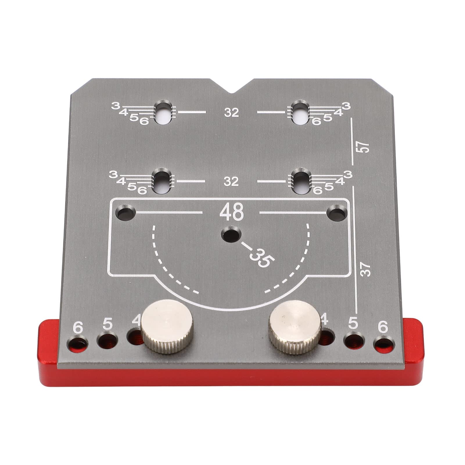 Cabinet Door Hinge Jig, Aluminium Alloy Drilling Guide, 4-Gear Adjustable Mounting Tool Kit