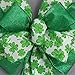 Green Shamrock Metallic St Patrick's Day Bow