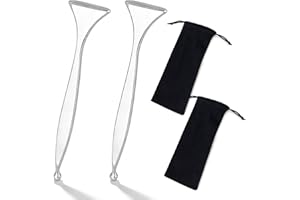 2-in-1 Acupuncture Pen, Stainless Steel Acupressure Pen Stick & Gua Sha Scraper Dual-Ended Fascia Reflexology Pressure Point 